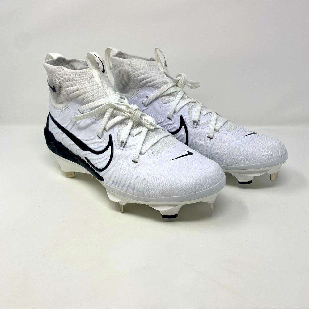 Nike‎ Alpha Huarache NXT Baseball Cleats Metal. White Black Men’s Size 7